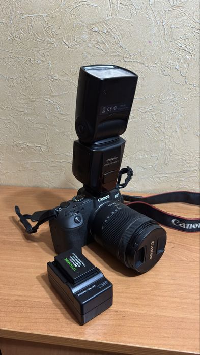 Canon RP + RF 24-105 + вспышка