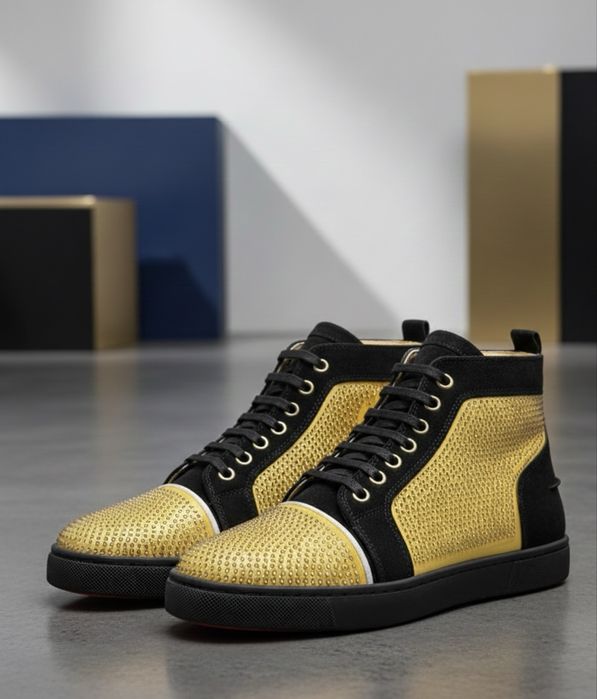 Christian Louboutin Gold & Black