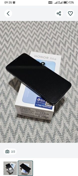 Honor x6a holati zur