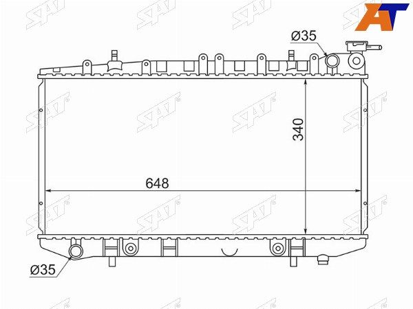 Радиатор Nissan Primera