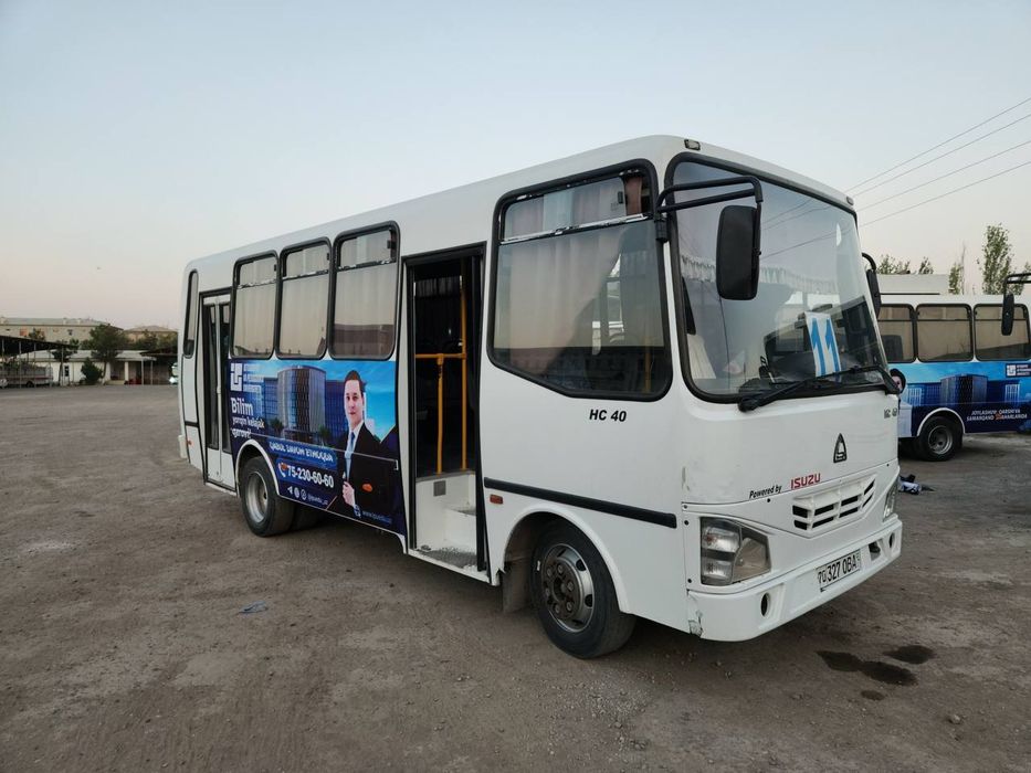 Автобус Карши/Qarshi/Avtobuslarda reklama Qarshi/Реклама на автобусах