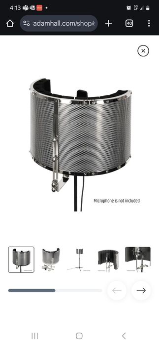 Filtru Microfon RF1 Adam Hall Nou