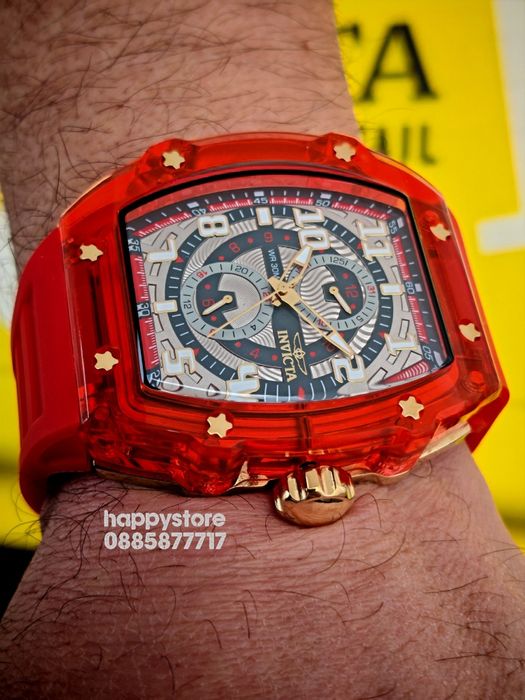 INVICTA Cyclone Red 49 mm, Инвикта нов ръчен часовник