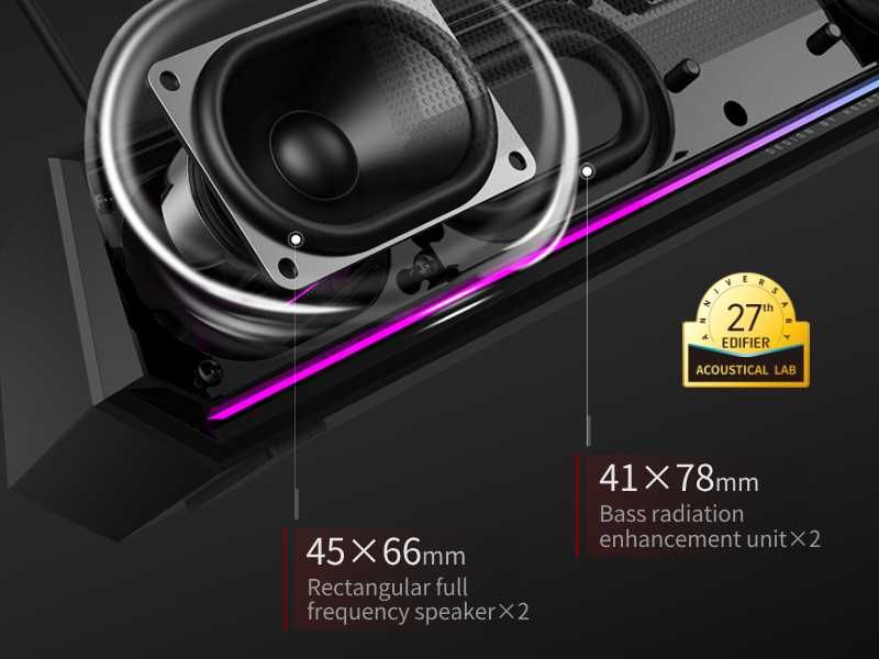 продам новинку Edifier G1500 BAR/Bluetooth 5.3/AUX/USB/5 ватт/RGB-под.