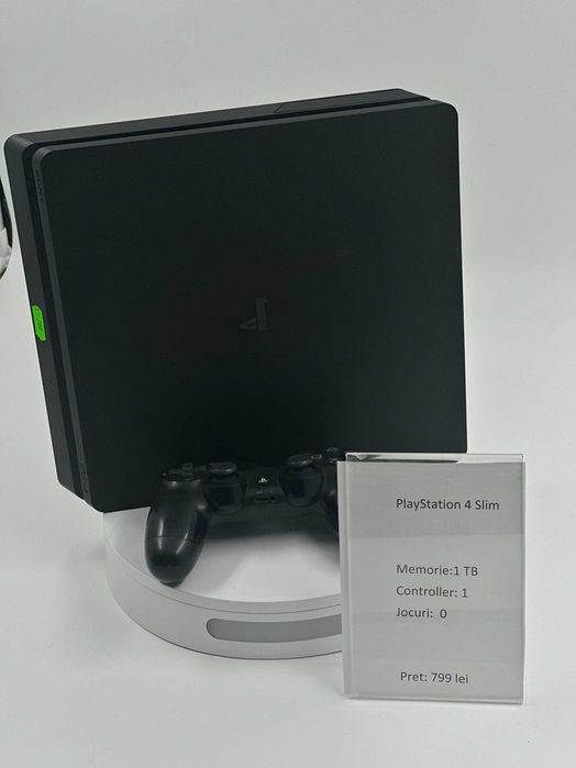 PlayStation 4 Slim 1TB 1Controller Garantie 24 Luni CashBox