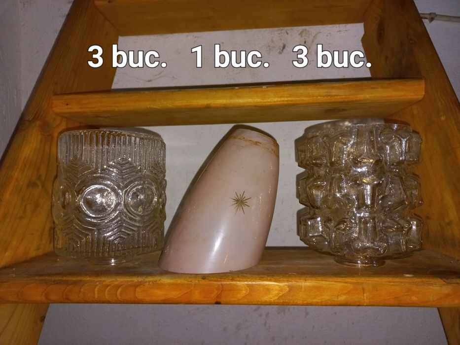 Glob , abajur vechi din sticlă, pt.lustre, veioze, aplice