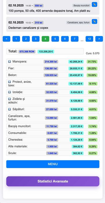 Creare aplicatii WEB, HTML, JavaScript, Automatizari, baze de date