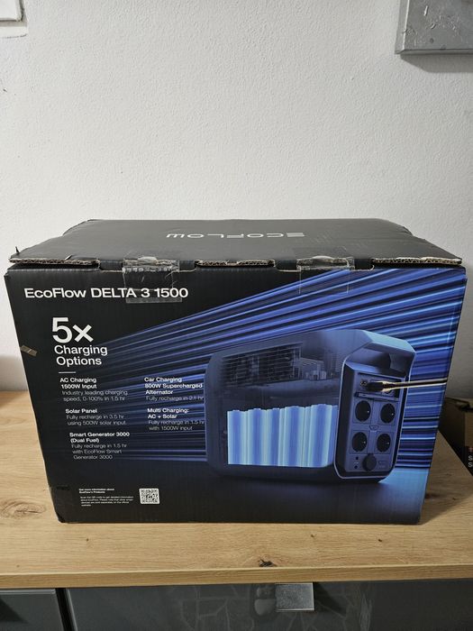 Stație de alimentare EcoFlow Delta 3
1.536 Wh, Argintiu/Negru