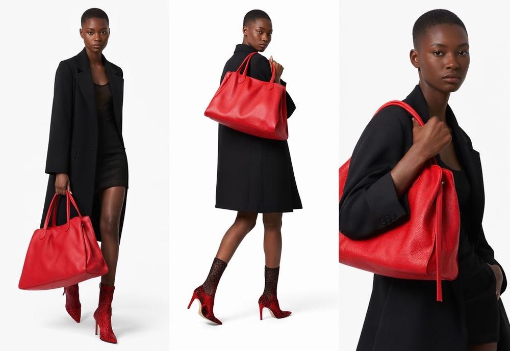 Дамска чанта естествена кожа