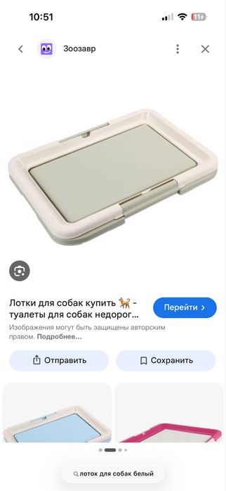 Большой лоток для собак