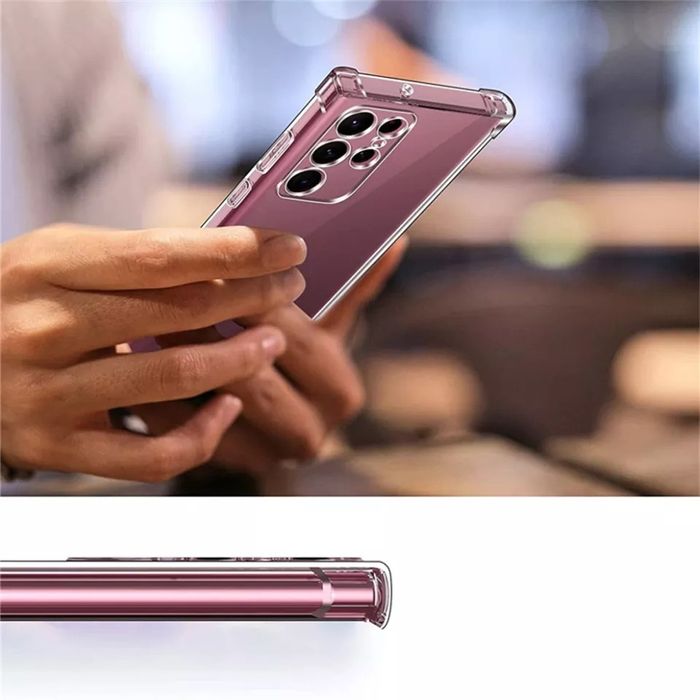 Прозрачен Силиконов Удароустойчив Кейс Samsung Galaxy S22 Ultra S21 FE