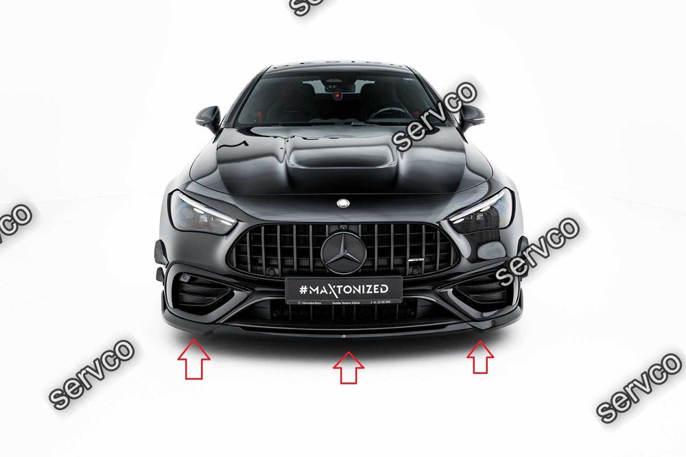 Prelungire splitter bara fata Mercedes CLE C236 53 AMG 2023- v5 - Maxton Design