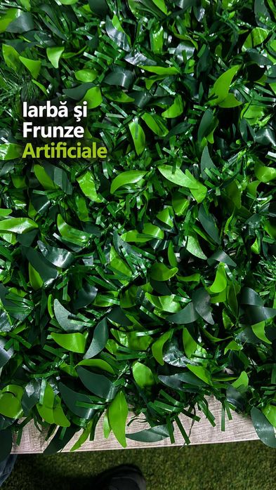 Gard Viu Artificial Premium | Rulou Iarbă și Frunze | Rulou doar Iarbă| Diverse Mărimi