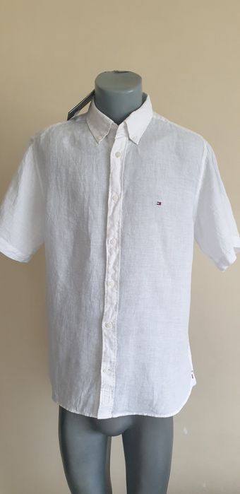 Tommy Hilfiger Linen /Лен Regular Fit  L НОВО ОРИГИНАЛ Мъжка  Ленена Риза