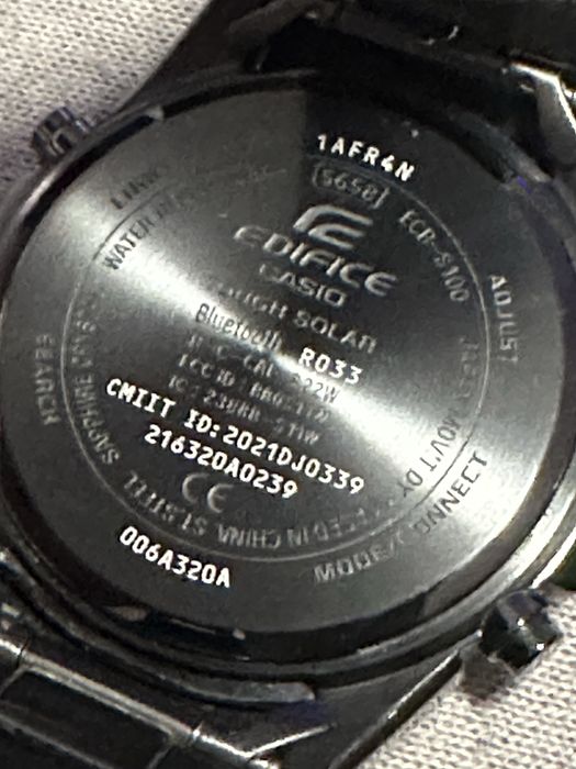 Ceas casio edifice bluetooth+solar+safir