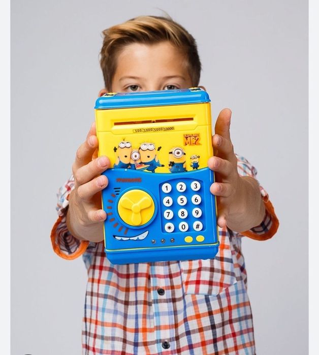 Электронная копилка сейф Миньоны, Helo kitty