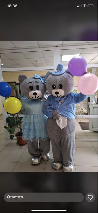 Прокат тедди мишки 4000 тг