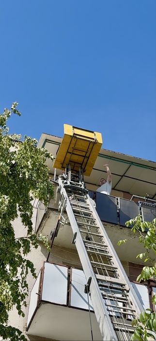 Inchiriez lift materiale pentru constructii si mobila, schela de inchiriat