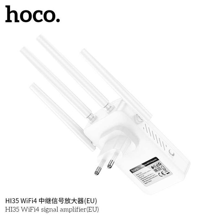 Hoco HI35 Wi-Fi4 300Mbps Репитер Усилитель Сигнала Repeater