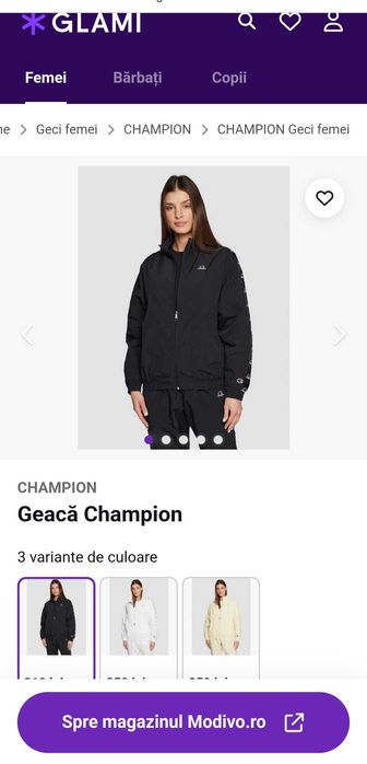 Jacheta dama Champion