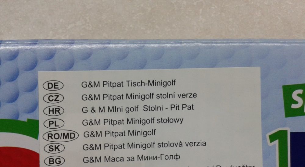 Маса за мини голф pit pat.