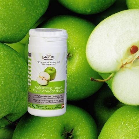 Яблочный уксус в таблетках    ,, VIVASAN ,,