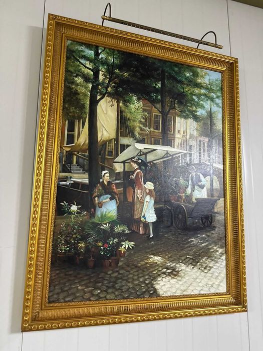 Оригинална маслена картина на плато