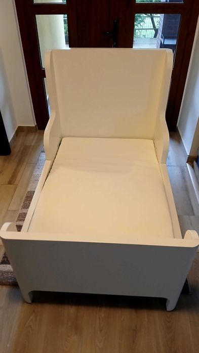 Pat copii extensibil Ikea 80×200 + Saltea