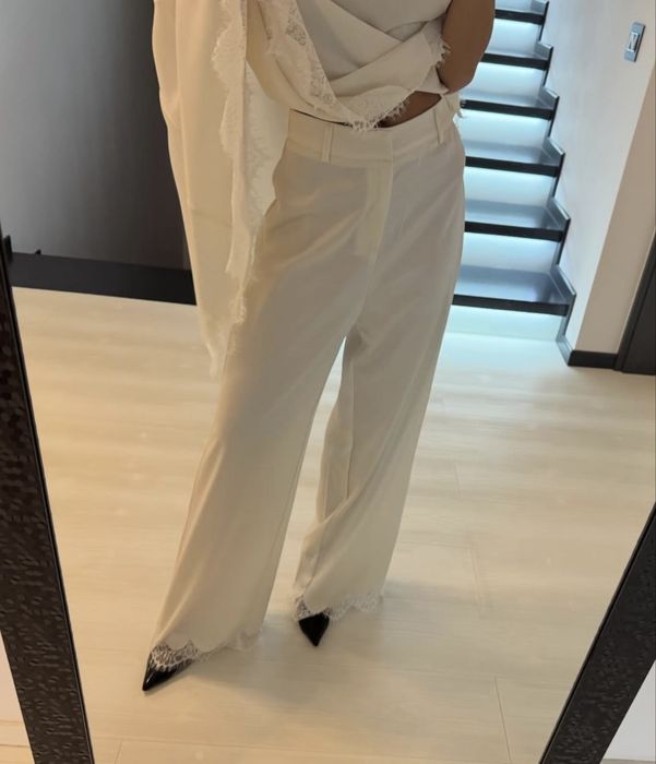 Set din bluza si pantaloni din satin