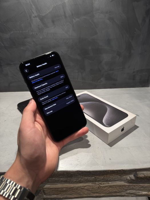 КАТО ЧИСТО НОВ Iphone 15 Pro Max Black + подарък