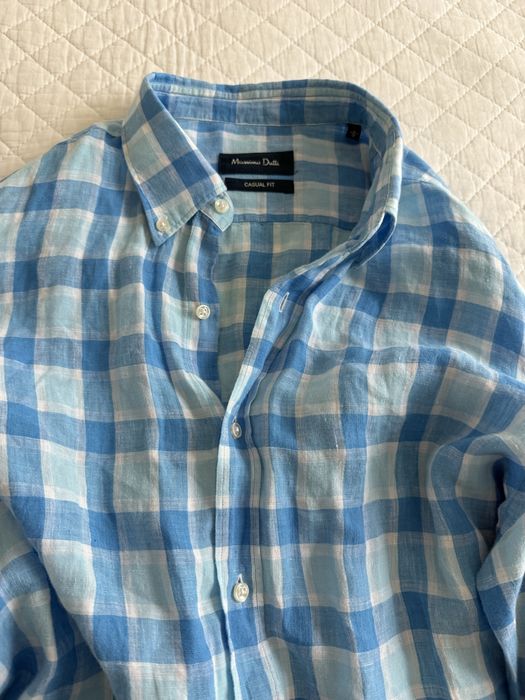 Продавам почти нова ленена риза Massimo Dutti размер L.