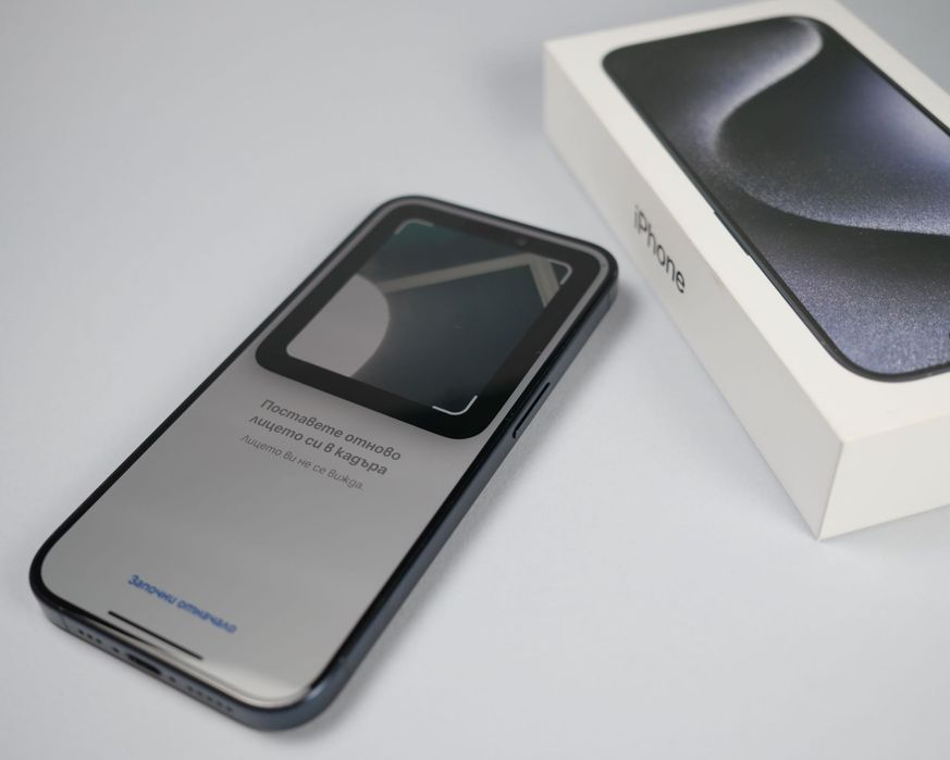 iPhone 15 Pro 512GB Blue Titanium, перфектно състояние, 89% батерия