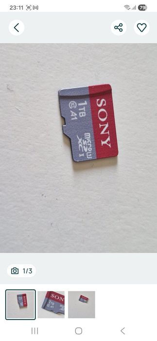 Card de memorie Sony 1T