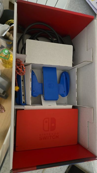 Nintendo switch v2 Mario red and blue edition