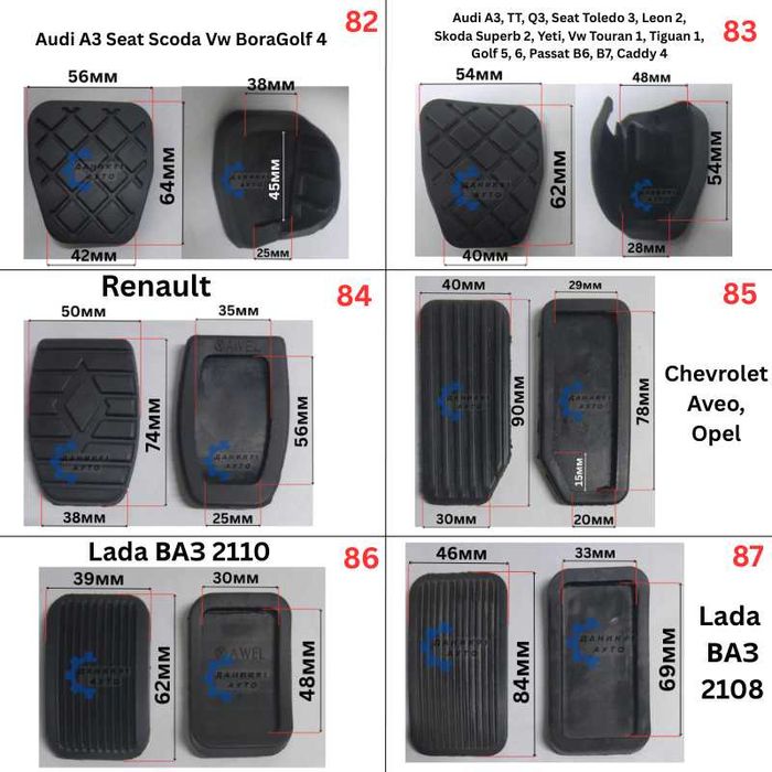 Гумички за педал