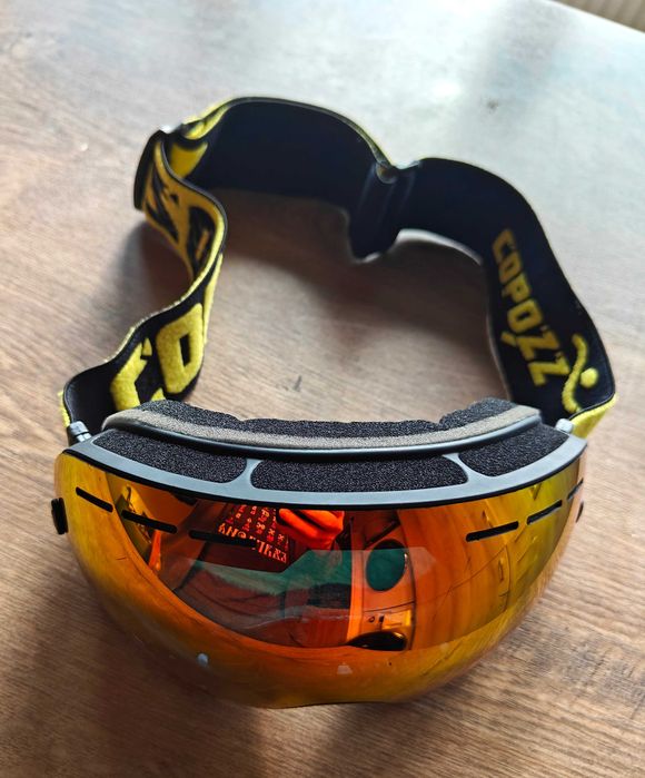 Ски/сноуборд очила Copozz UV400 – червена рамка, с калъф