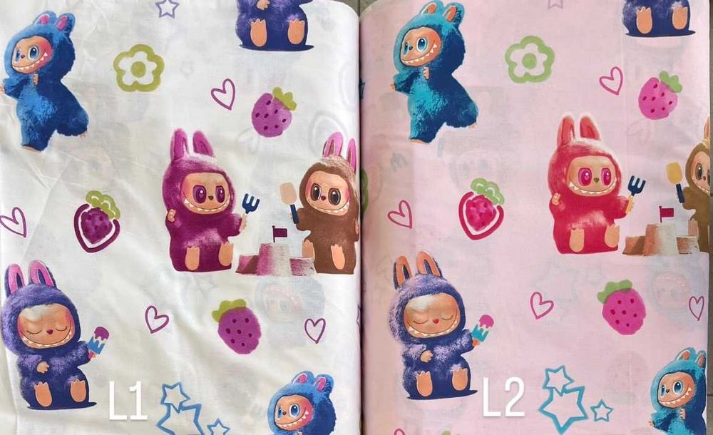 Детски платове за спално бельо ранфорс 100 % памук 240см