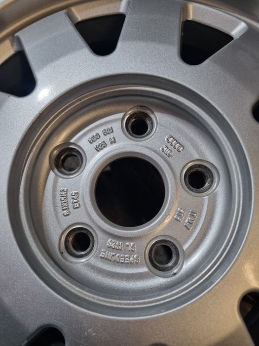 Set 4 x Jante R15 Aliaj 5x112 oem Audi A4 B5 6J ET 45 Jante usoare!