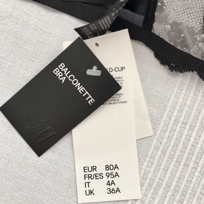 Sutien balconette din dantela, marime 80A, nou