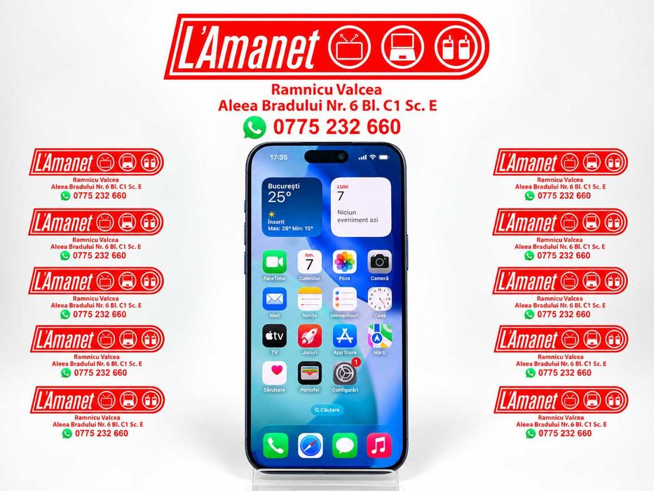 iPhone 17 Pro Max Blue 512GB Neverlocked Stare Excelenta Bateria 100% Garantie August 2027