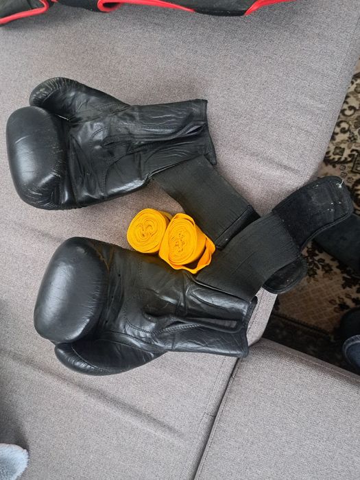 Mănuși de box Budo Best + tibiere
