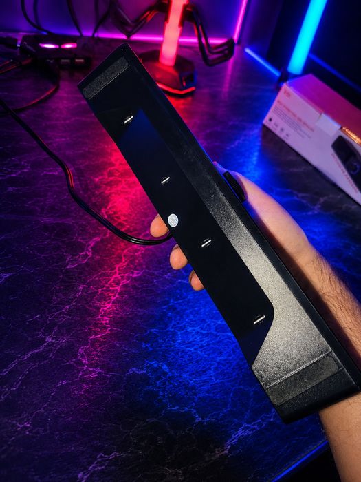 Компактный Soundbar 2.0 для ПК, ноутбука и ТВ | USB + AUX | 5 Вт