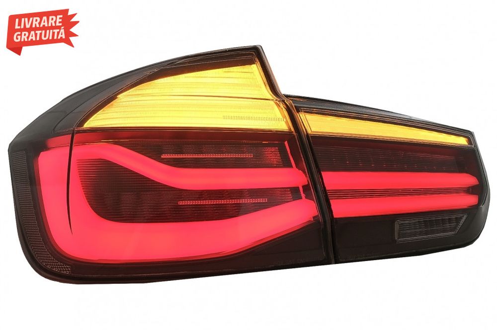 Stopuri LED M Look Black Line BMW Seria 3 F30 (2011-2019) LCI Design c
