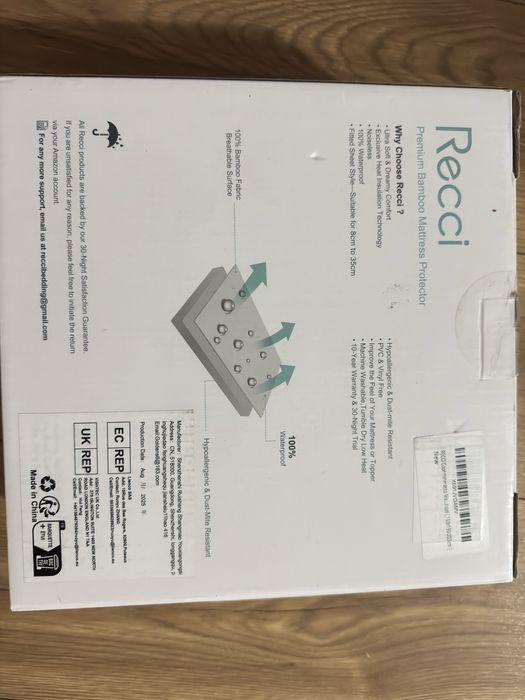 Protecție impermeabila pentru saltea RECCI 160×190/200 - Noua