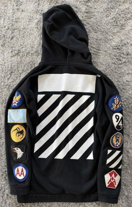Off white zip hoodie