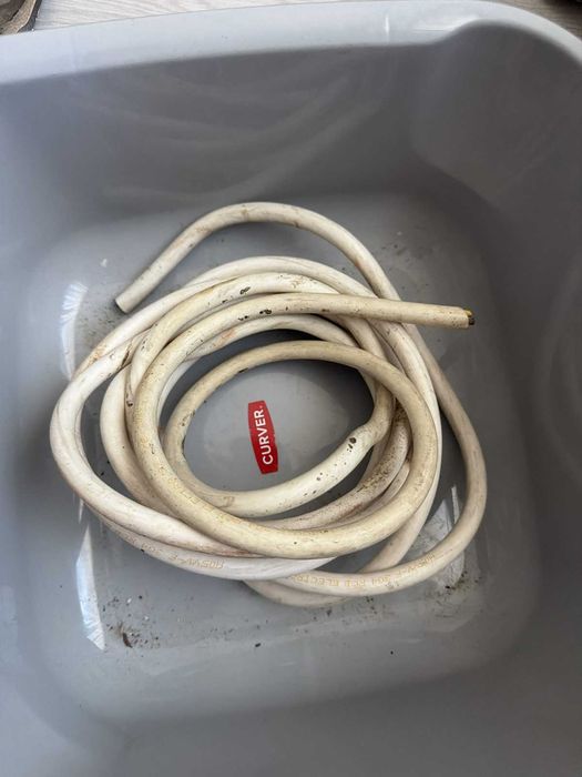 Cablu MYYM H05VV-F 3x4 mm², alb, 4,6 m