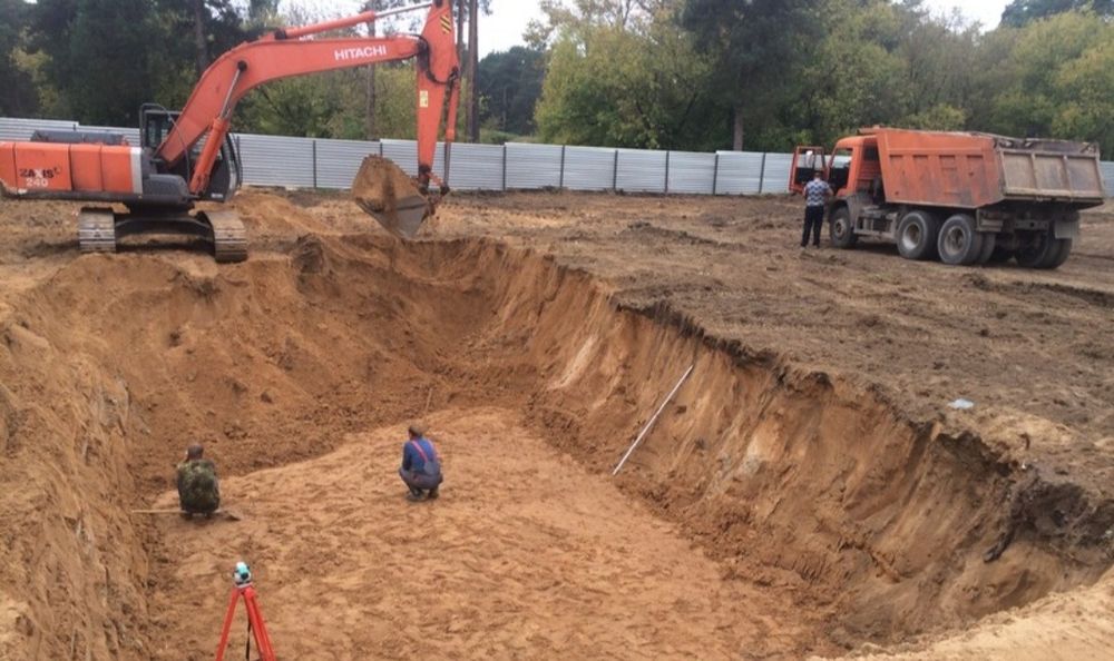 Котлован. Kotlovan шагал щебень клиинец