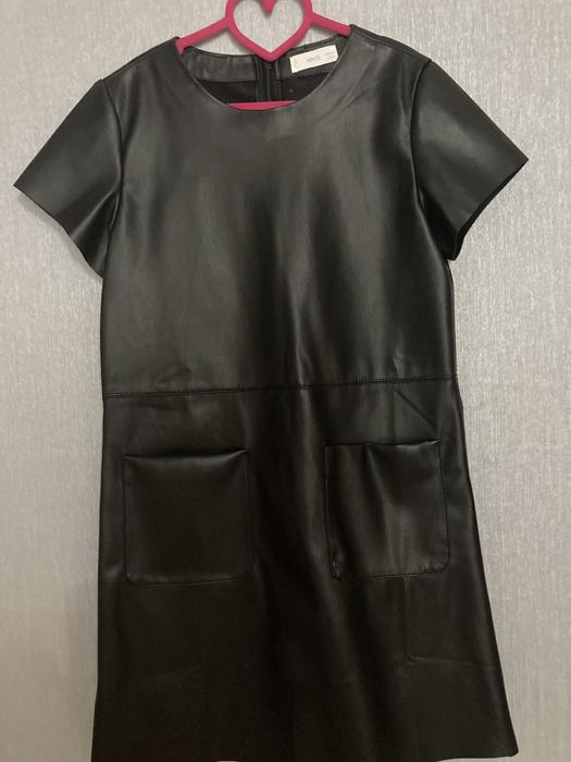 Кожена рокля  Mango размер 140 см-10г