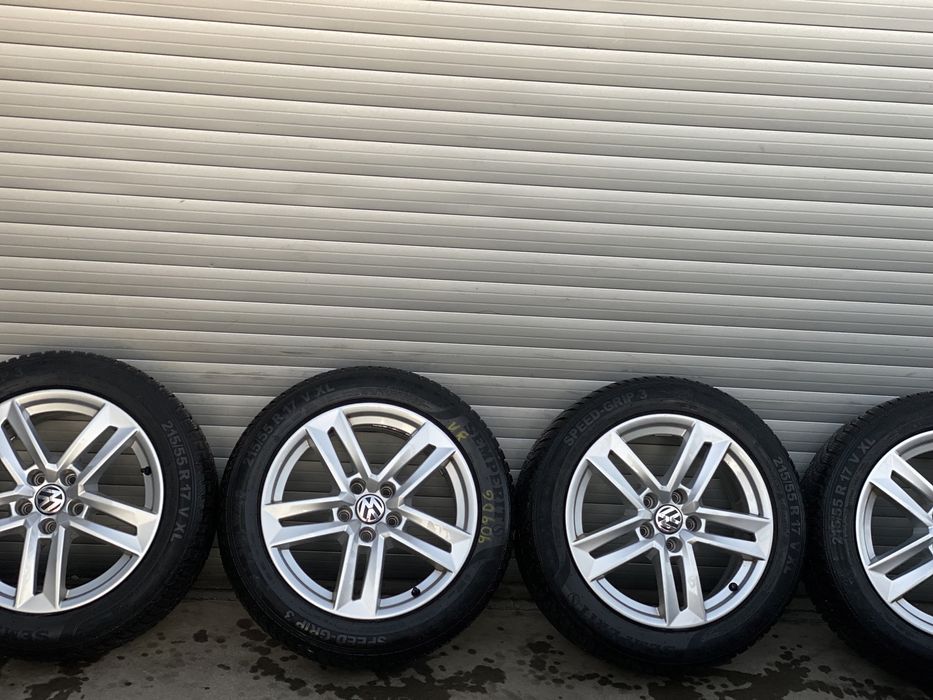 Jante vw 17  B7,B8 cu anvelope iarna 215/55/17