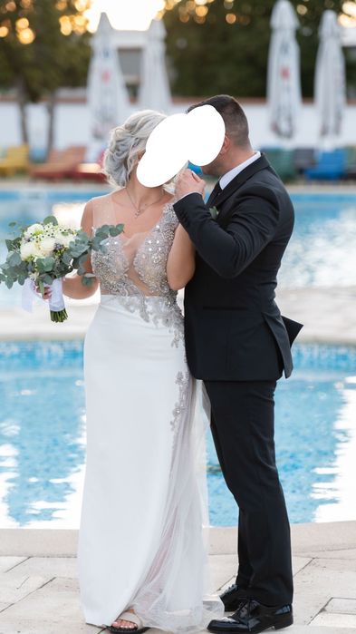 Rochie mireasa superba- cusuta cu Cristale Swarowski
